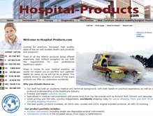 Tablet Screenshot of hospital-products.com